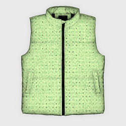 Мужской жилет Салатовый паттерн в мелкую полосочку