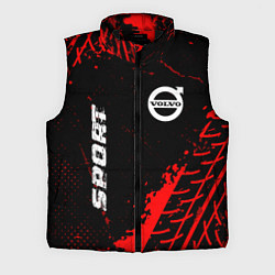 Мужской жилет Volvo red sport tires, цвет: 3D-черный