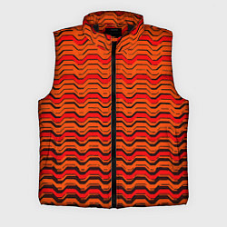 Мужской жилет Красные линии и чёрные полосы