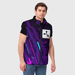 Мужской жилет Rust neon gaming, цвет: 3D-черный — фото 2