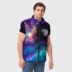 Мужской жилет Burzum space rock, цвет: 3D-черный — фото 2