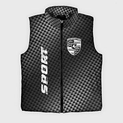 Мужской жилет Porsche sport carbon, цвет: 3D-черный