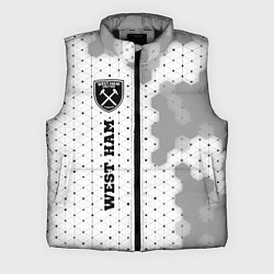 Мужской жилет West Ham sport на светлом фоне по-вертикали, цвет: 3D-черный