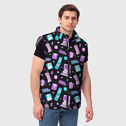 Мужской жилет Game over 1980 1990, цвет: 3D-светло-серый — фото 2