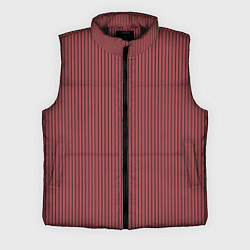 Мужской жилет Светло-бордовый в чёрную полоску