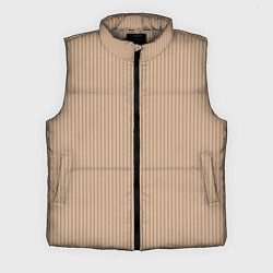 Мужской жилет Светлый коричневый в полоску, цвет: 3D-светло-серый