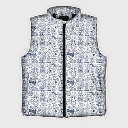Мужской жилет Человечки и животные скетч
