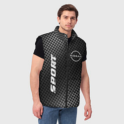 Мужской жилет Nissan sport carbon, цвет: 3D-черный — фото 2