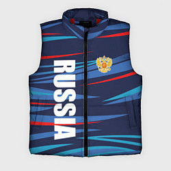 Мужской жилет Россия - blue stripes