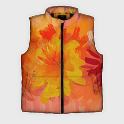 Мужской жилет Абстракция цветы мастихин