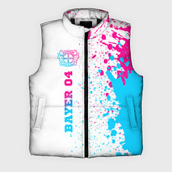 Мужской жилет Bayer 04 neon gradient style по-вертикали, цвет: 3D-черный