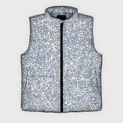 Мужской жилет Текстурированный бело-голубой мелкий камень