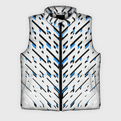 Мужской жилет Black and blue stripes on a white background