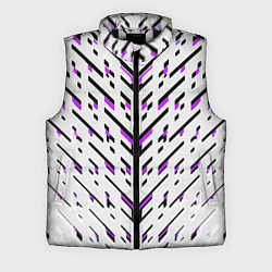 Мужской жилет Black and purple stripes on a white background