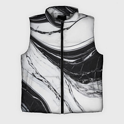 Мужской жилет Мрамор черно-белый