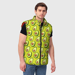 Мужской жилет Паттерн с половинкой авокадо, цвет: 3D-красный — фото 2