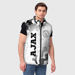 Мужской жилет Ajax sport на светлом фоне вертикально, цвет: 3D-черный — фото 2