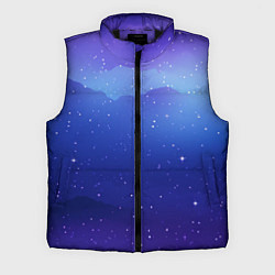 Мужской жилет Синий космос и звезды