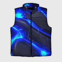 Мужской жилет Яркое синее свечение и плиты