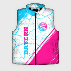 Мужской жилет Bayern neon gradient style вертикально, цвет: 3D-черный