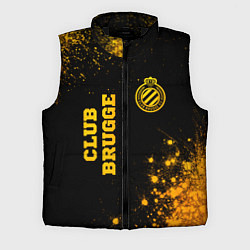 Мужской жилет Club Brugge - gold gradient вертикально