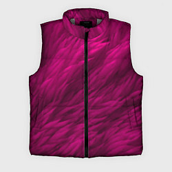 Мужской жилет Мех в цвете маджента