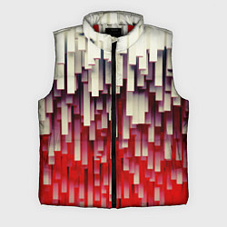 Мужской жилет Блоки-сталактиты с красной подсветкой