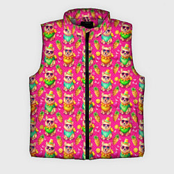 Мужской жилет Щенята и летний вайб паттерн