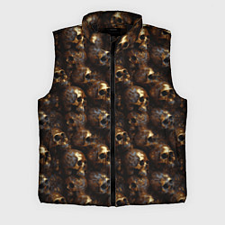 Мужской жилет Черепа и узоры лакшери, цвет: 3D-черный