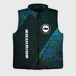 Мужской жилет Brighton glitch blue, цвет: 3D-черный