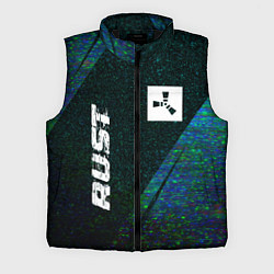 Мужской жилет Rust glitch blue, цвет: 3D-черный