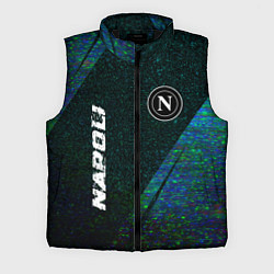 Мужской жилет Napoli glitch blue, цвет: 3D-черный