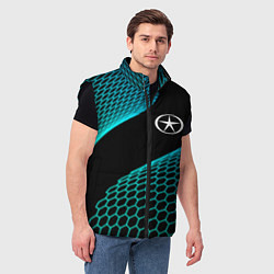 Мужской жилет JAC electro hexagon, цвет: 3D-черный — фото 2