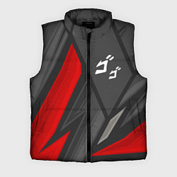 Мужской жилет JoJo Bizarre Adventure red lines, цвет: 3D-черный