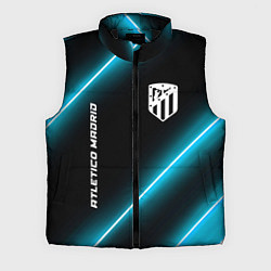 Мужской жилет Atletico Madrid неоновые лампы, цвет: 3D-черный