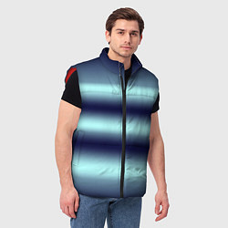 Мужской жилет Полосы градиент, цвет: 3D-красный — фото 2