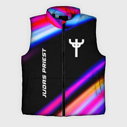 Мужской жилет Judas Priest neon rock lights, цвет: 3D-черный