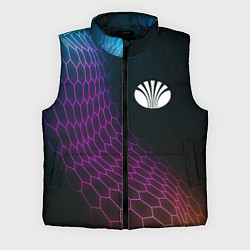 Мужской жилет Daewoo neon hexagon, цвет: 3D-черный