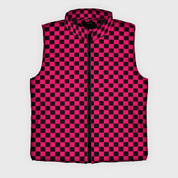Мужской жилет Паттерн розовый клетка