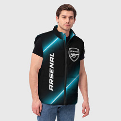 Мужской жилет Arsenal неоновые лампы, цвет: 3D-черный — фото 2