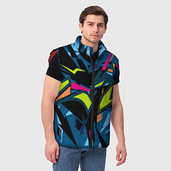 Мужской жилет Настоящая абстракция, цвет: 3D-красный — фото 2