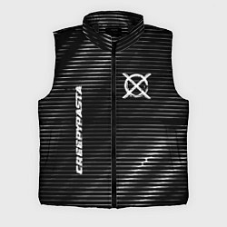 Мужской жилет CreepyPasta metal anime lines, цвет: 3D-черный