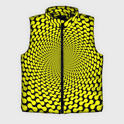 Мужской жилет Ядовитая геометрическая иллюзия, цвет: 3D-черный