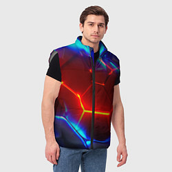 Мужской жилет Красные плиты с ярким светом, цвет: 3D-светло-серый — фото 2