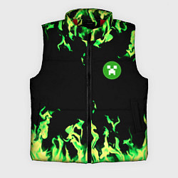 Мужской жилет Minecraft green flame