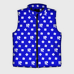 Мужской жилет Roblox blue pattern, цвет: 3D-черный
