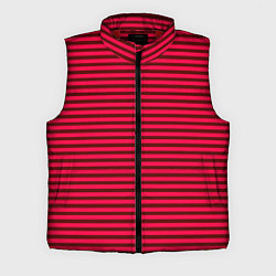 Мужской жилет Красно-розовый яркий полосатый