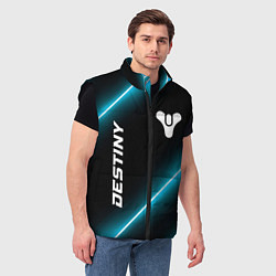 Мужской жилет Destiny неоновые лампы, цвет: 3D-черный — фото 2