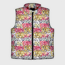 Мужской жилет Граффити с узорами, цвет: 3D-красный