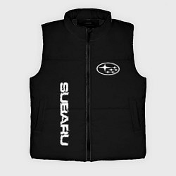 Мужской жилет Subaru logo white